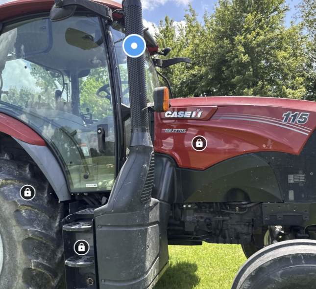 Tractor with Rake VR scene